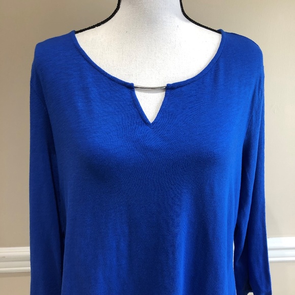 Karen Scott women’s royal blue top - Picture 1 of 6